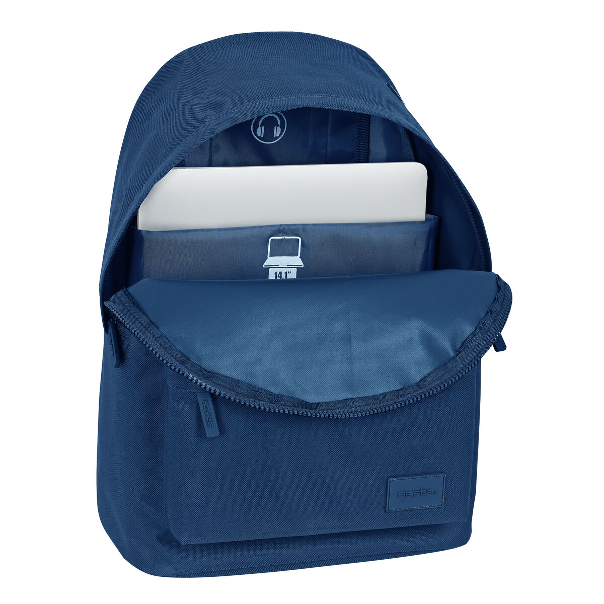 Skolebag Safta 31 x 41 x 16 cm Marineblå